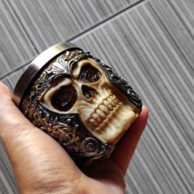 Skull Shaving Brush Foaming Soap Bowl Set photo review