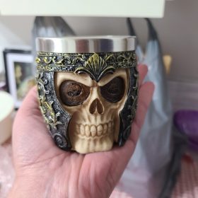 Skull Shaving Brush Foaming Soap Bowl Set photo review